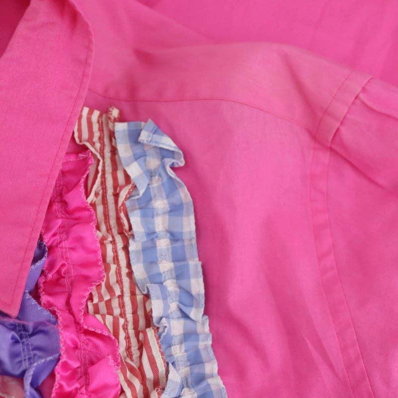 コムデギャルソンオムプリュス AD2011 テイラーリングフォーパンクスシャツ 半袖 フリル 前開き S ピンク マルチカラー /DO ■OS メンズ｜vectorpremium｜07