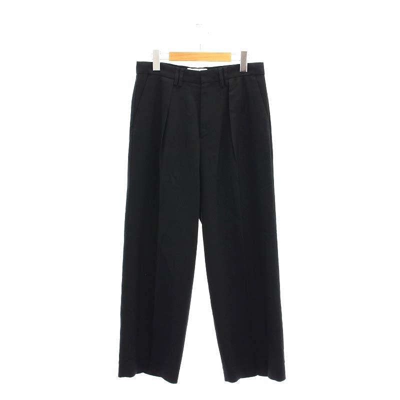 エトレトウキョウ ETRE TOKYO 22AW ウールセミワイドパンツ タック S 