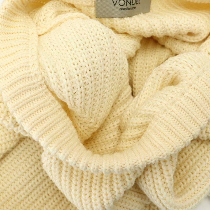 フォンデル VONDEL ローゲージ ニット セーター 長袖 クルーネック S  