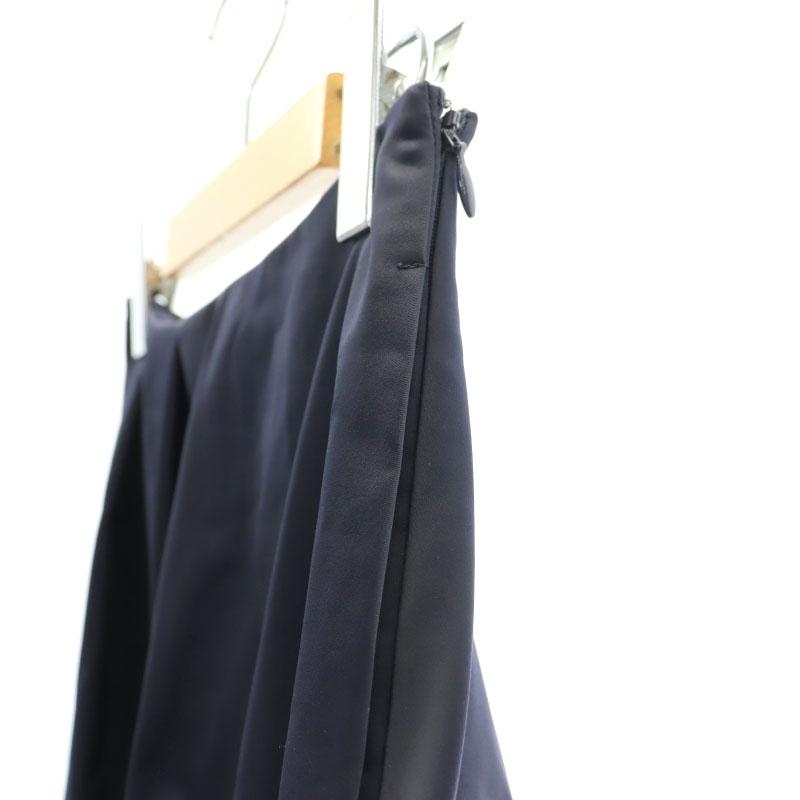 エンフォルド ENFOLD ランダムタック バルーンスカート ロング 36 紺  