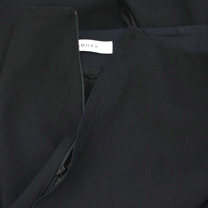 アドーア ADORE 22AW スラブギャバジンタックフレアースカート ロング 