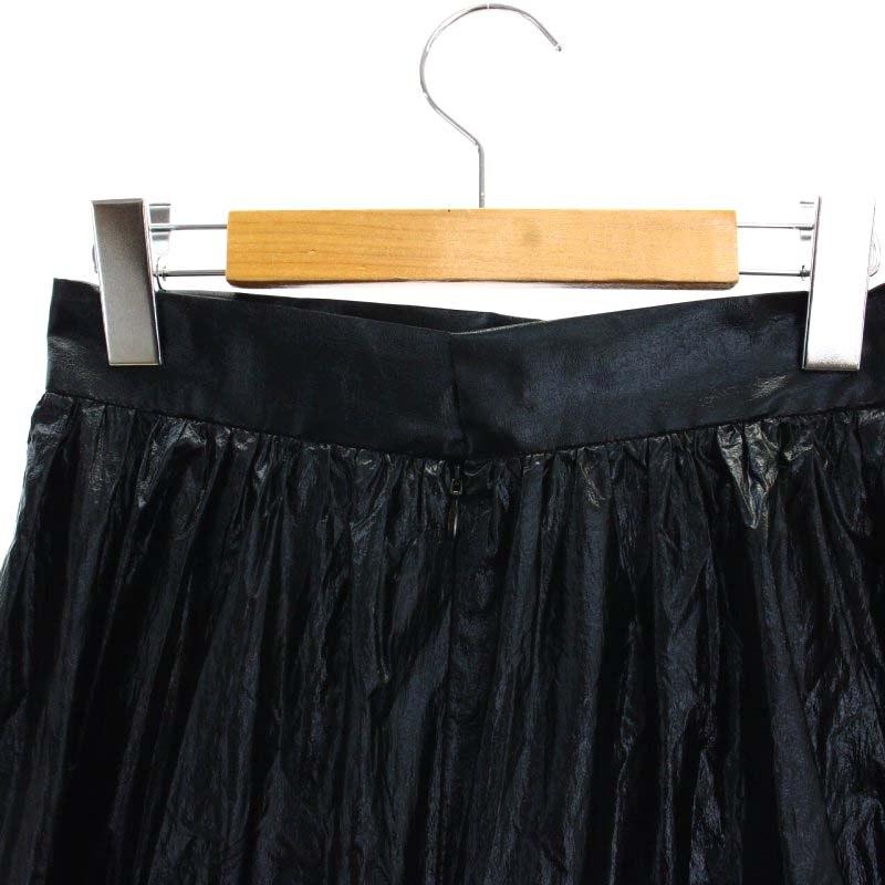 未使用品 アキラナカ AKIRA NAKA Pat asymmetry tiered SK BK スカート  