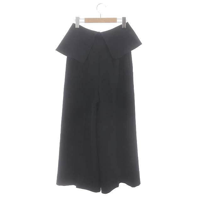 ENFOLD エンフォルド ウールダブルクロスペプラムパンツ38