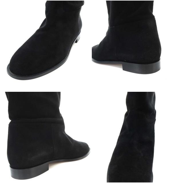 ネブローニロングブーツスエード黒38