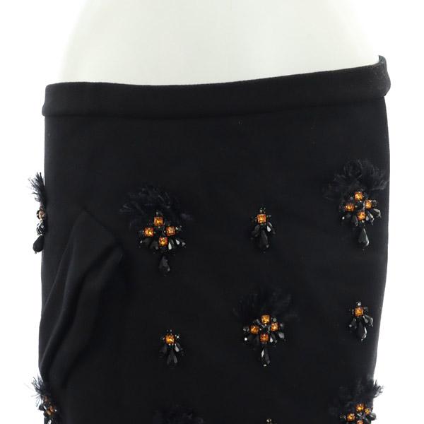 N°21☆ヌメロヴェントゥーノビジュー膝上スカート - その他 