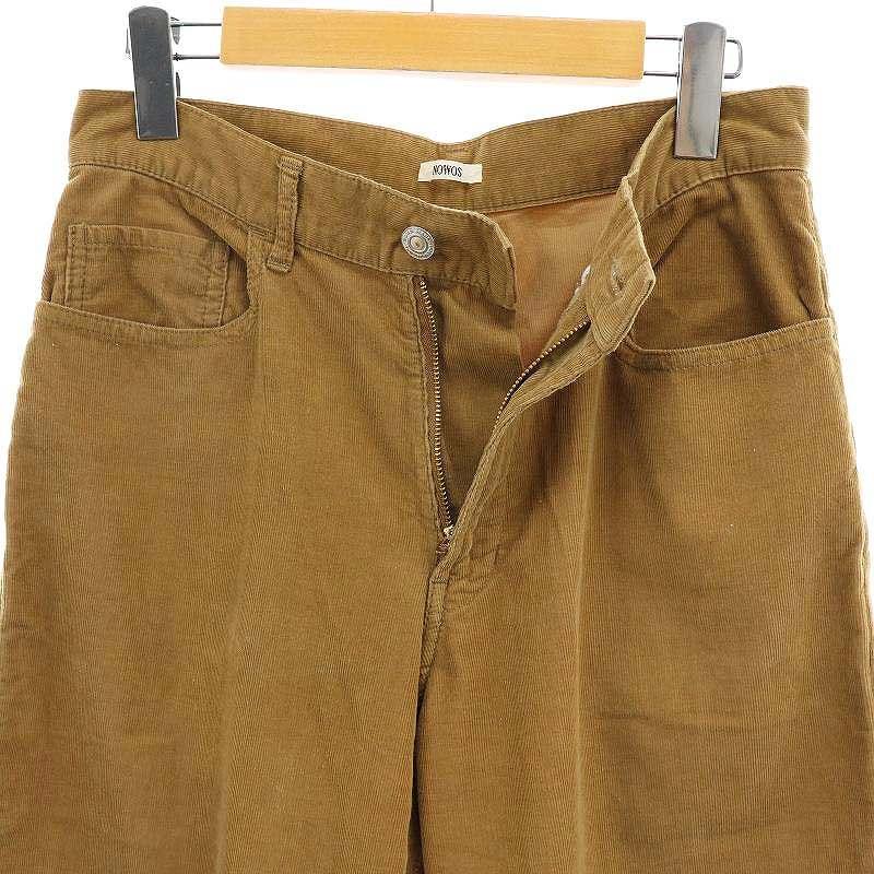 ノーウォス NOWOS コーデュロイパンツ ストレート ジッパー