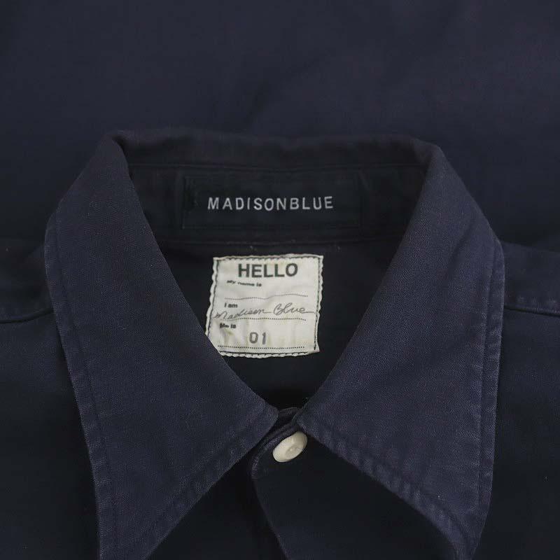 MADISON BLUE ハンプトン シャツ ネイビー