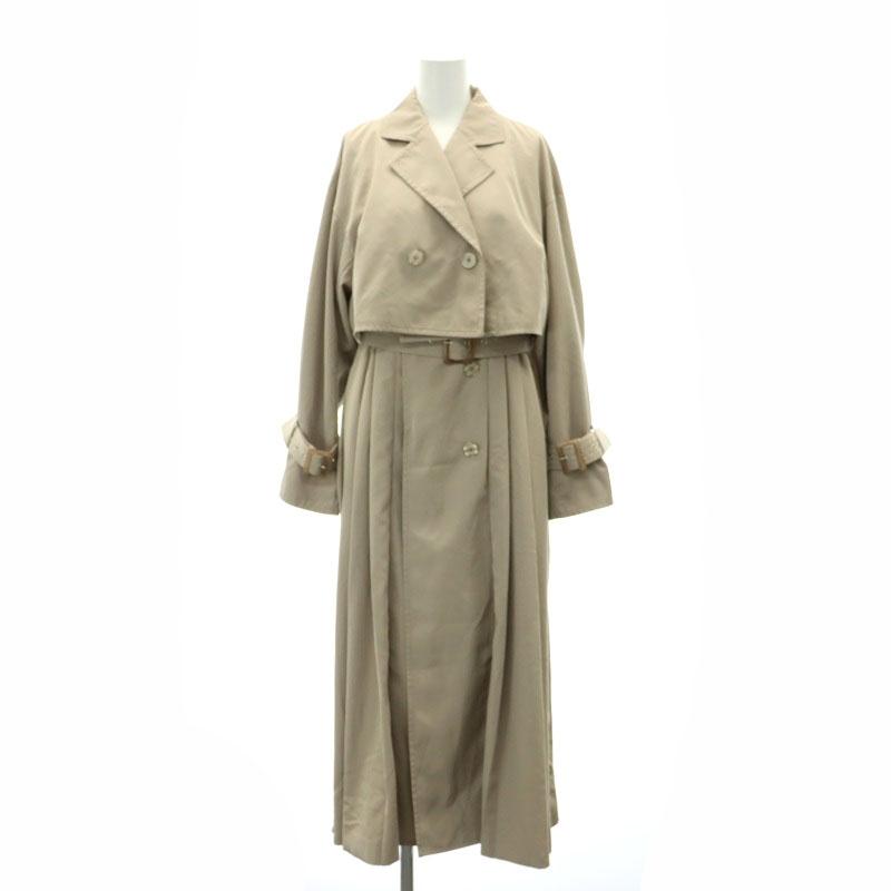 23SS SNIDEL 3wayプリーツトレンチコート 0■0903P SNIDEL スナイデル 23SS 3wayプリーツトレンチ コート ロング