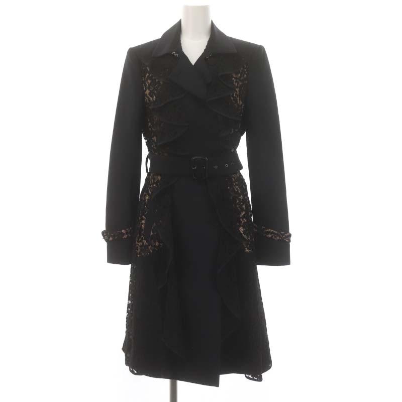 ビーシービージーマックスアズリア BCBGMAXAZRIA レースフリルロング  