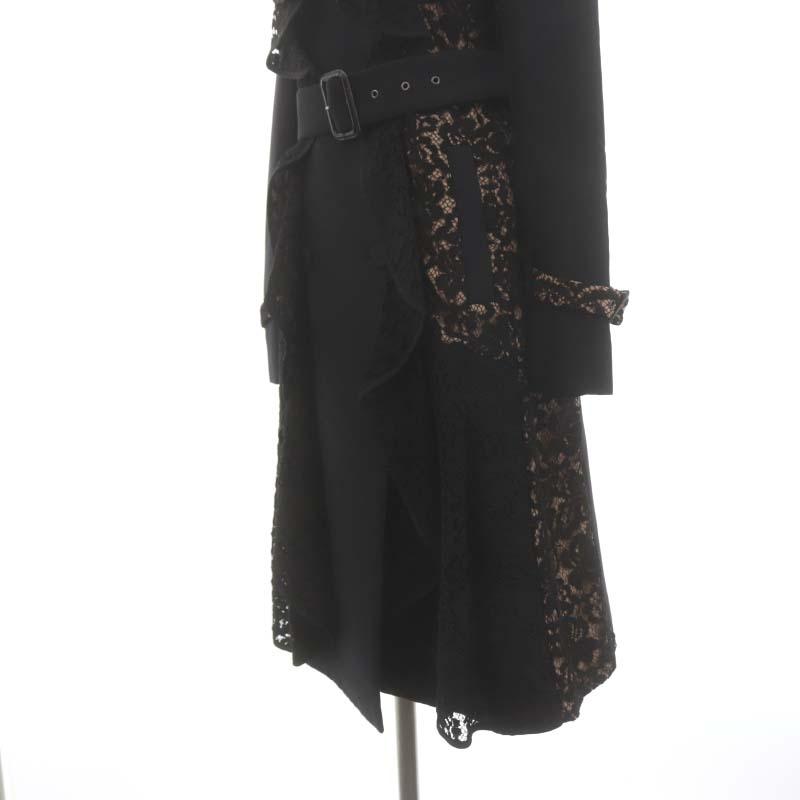 ビーシービージーマックスアズリア BCBGMAXAZRIA レースフリルロング  