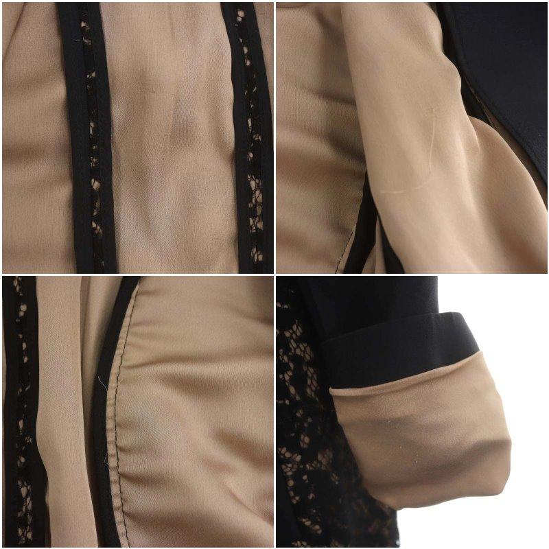 ビーシービージーマックスアズリア BCBGMAXAZRIA レースフリルロング  