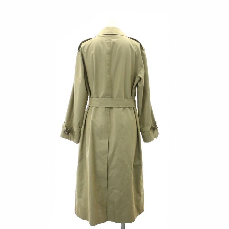 ダックス DAKS チェック トレンチコート ロング 9AB M カーキ ダックス DAKS チェック トレンチコート ロング 9AB M カーキ
