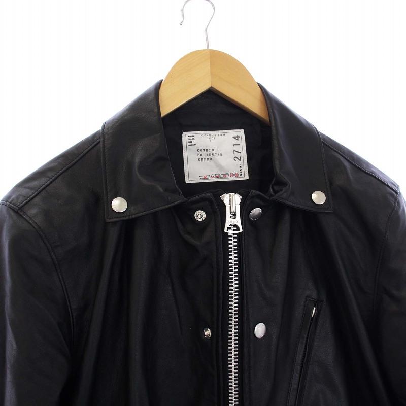 sacai レザーコーチジャケット