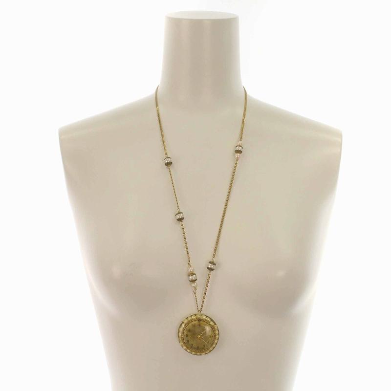 ルカ RUKA ネックレス ペンダント アンティークパーツ 時計 樹脂  