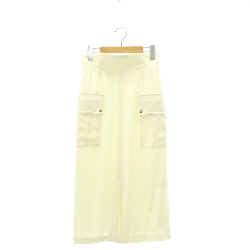 ジャスグリッティー JUSGLITTY 23SS ワークスカート タイト ロング 0 