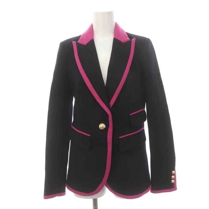 ジューシークチュール JUICY COUTURE ウール バイカラー ジャケット 