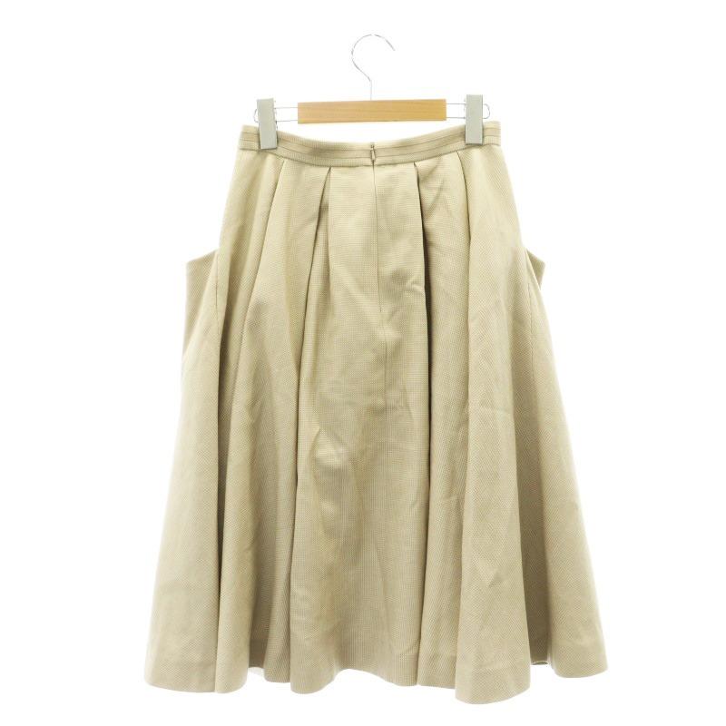 フォクシー FOXEY フレンチシック スカート フレア ロング 38 ベージュ  