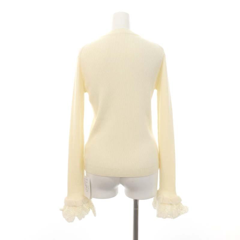 未使用品 ジプソフィア Gypsohila Crochet Sleeve CrewNeck Knit 