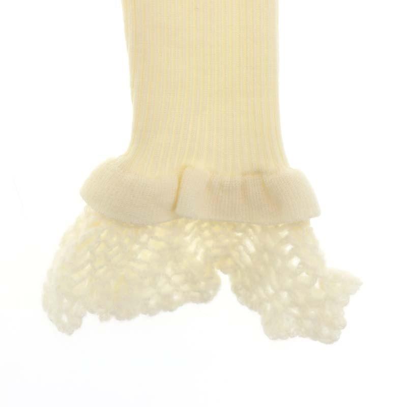 未使用品 ジプソフィア Gypsohila Crochet Sleeve CrewNeck Knit 