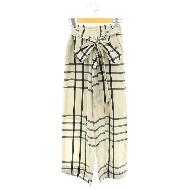 ハイク HYKE 23AW CUPRO CHECK WIDE LEG PANTS パンツ ワイド チェック 