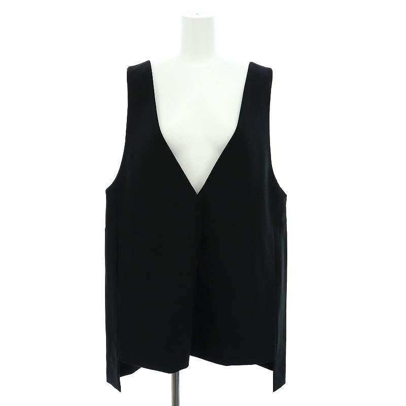 未使用品 ル フィル LE PHIL 23AW ダブルクロスジレ Vネック プル 