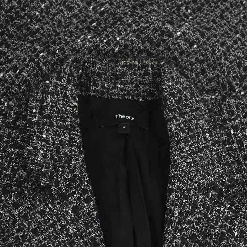 theory セオリー Theory 22AW NOELLE TWEED DB BLAZER DR ツイード  