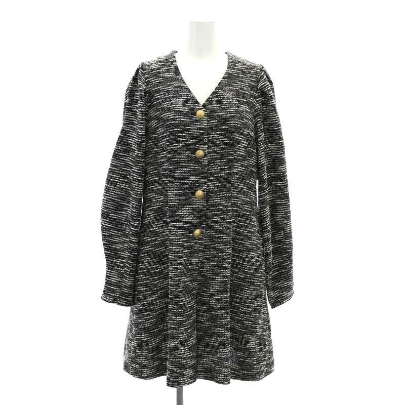 カデュネ CADUNE 22AW ツイード 金ボタン サロペットオールインワン 