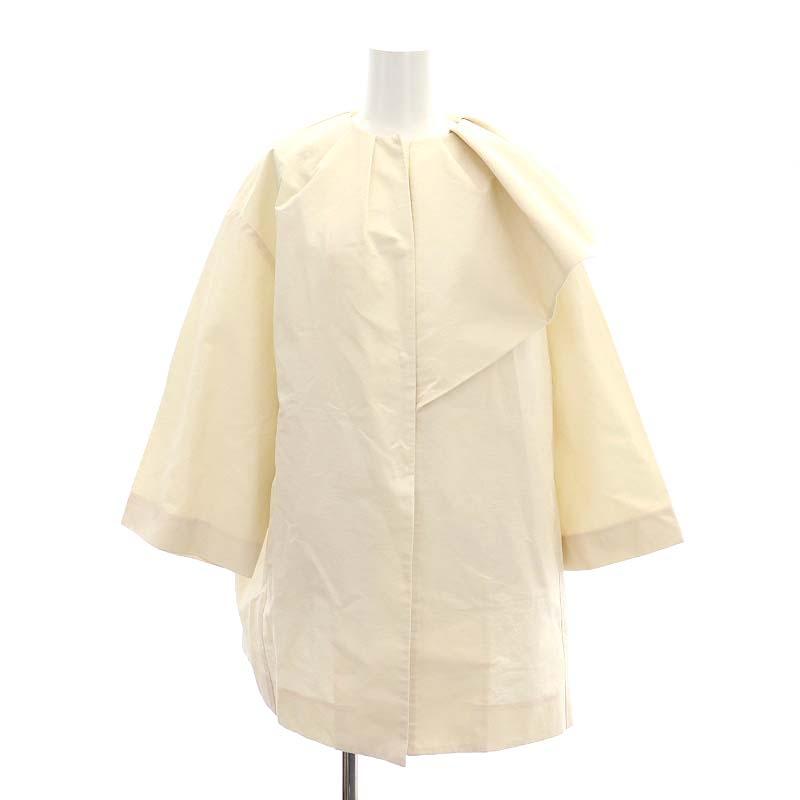 ヨリ yori サイドフレアカラーコート スプリングコート ミドル丈  