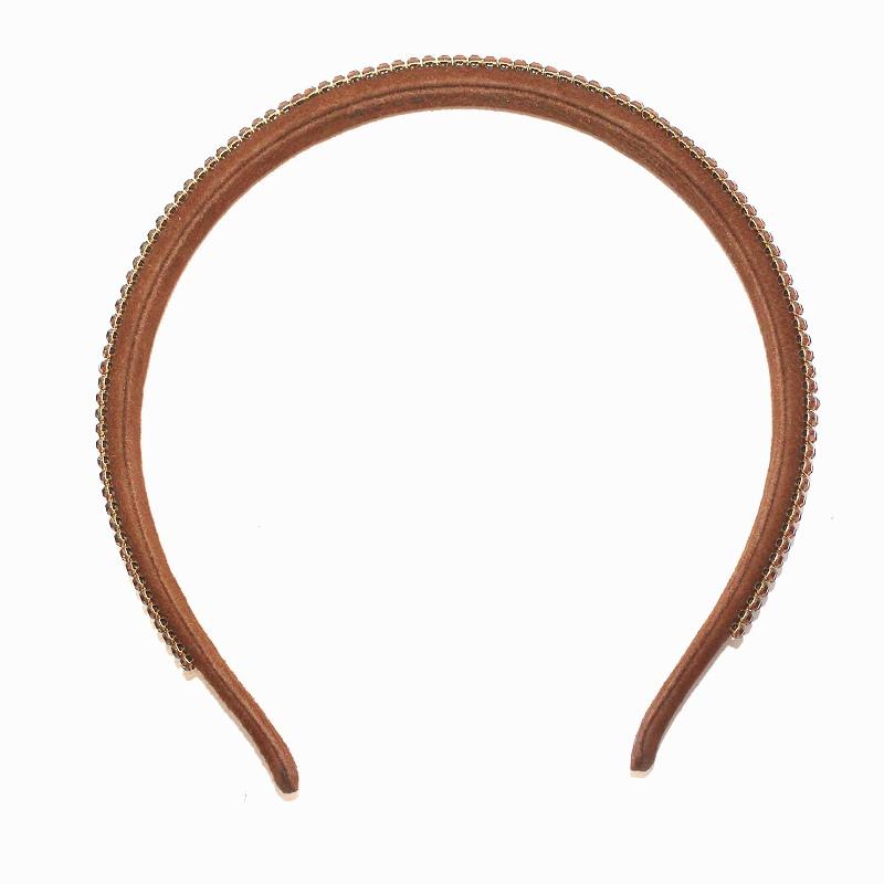 アッカ カチューシャ ブラウン3連 ラインストーン 【公式通販】