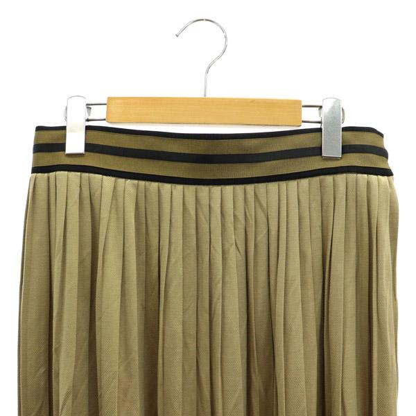 ザ リラクス THE RERACS プリーツスカート ロング レーヨン混 38  