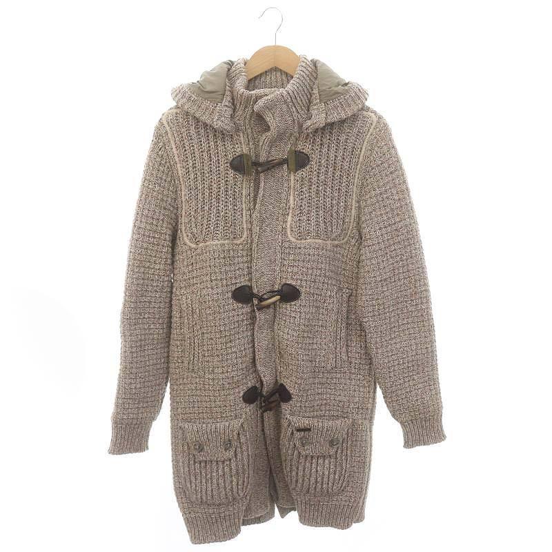 美品❗️Bark ニットダッフルコート　ホワイト　トグル　ラナウール　フード 楽天市場】Bark ニットダッフル バーク ニットダッフル Bark
