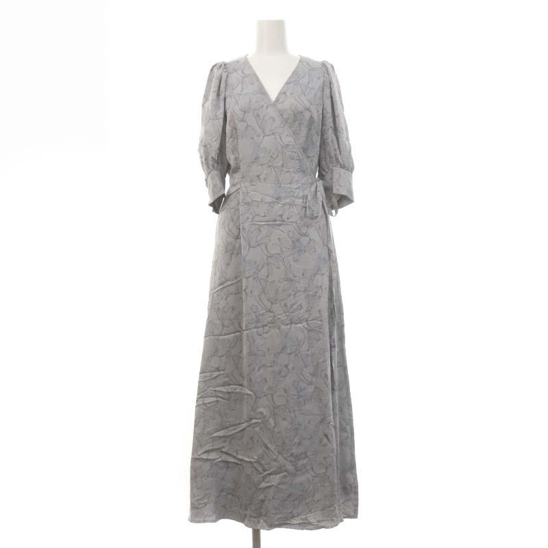 フレイアイディー FRAY I.D ジャガードフラワーカシュクールワンピース 