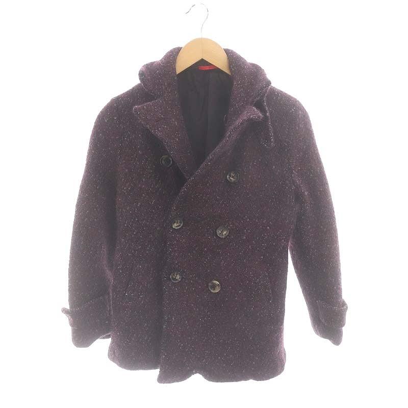 イザイア ISAIA ウールブークレニットジャケット スタンドカラー 