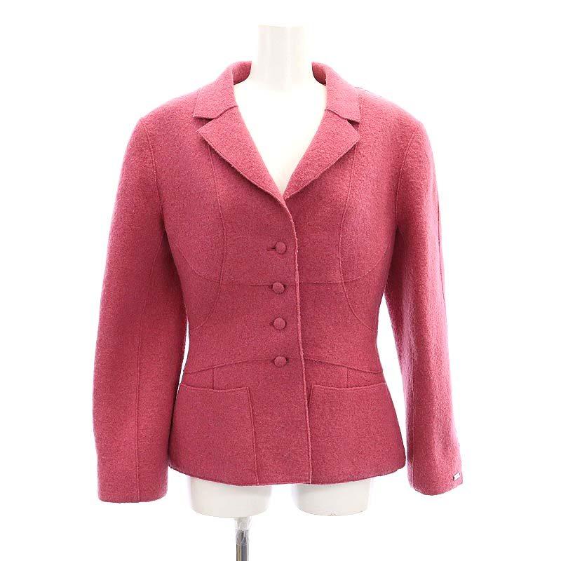 シャネル CHANEL 99A ウール ジャケット テーラード 36 S ピンク /AT 