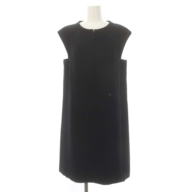 ルネ Rene ジップアップ ステッチ ワンピース ミモレ ロング  