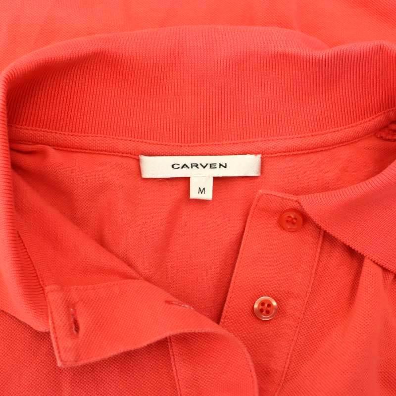 カルヴェン CARVEN 鹿の子 ポロシャツワンピース 半袖 ミニ コットン M 