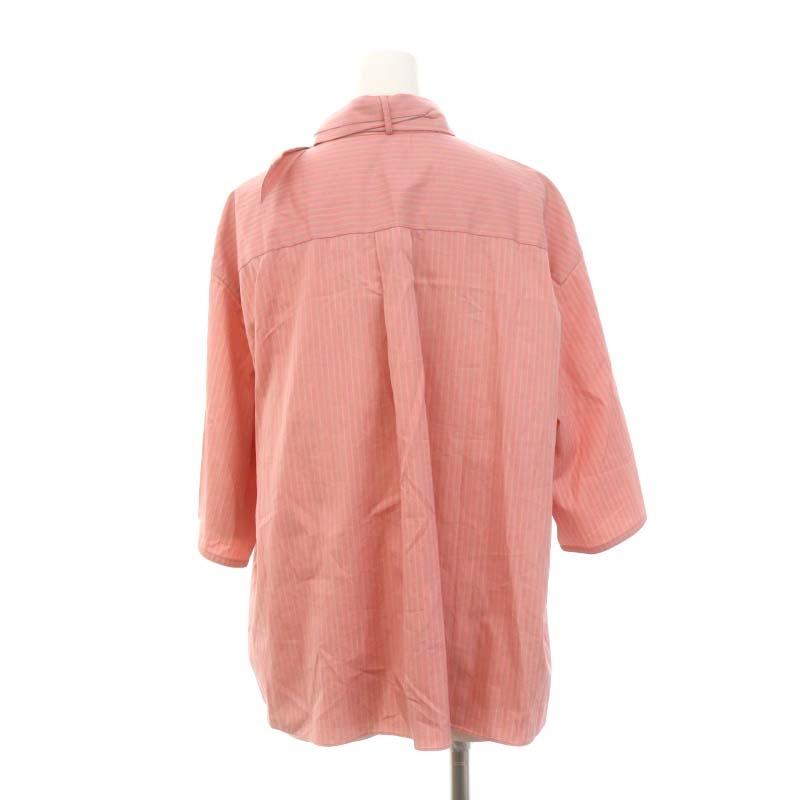 Drawer プリーツバルーンスリーブシャツ 36 ピンク