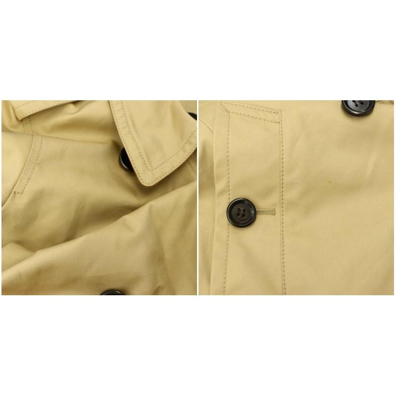 美品 COACH コーチ F33868 ベルト付 トレンチコート ベージュ S 極美品☆COACH コーチ F33868 ベルト付 裏地シグネチャー レオパード柄