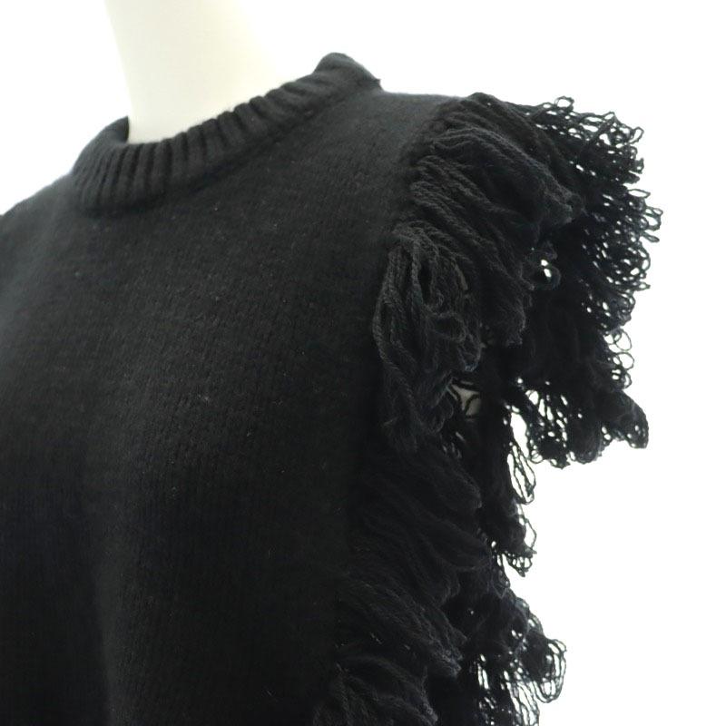 ハイク HYKE 23AW FRINGE SWEATER VEST ニットベスト プルオーバー 