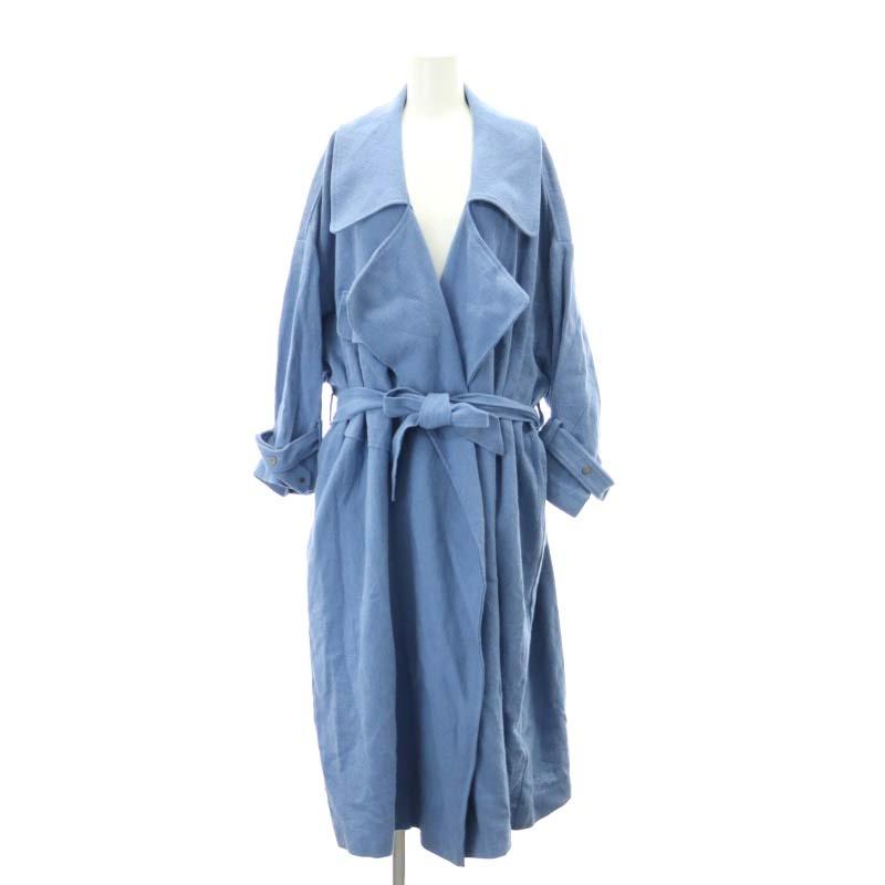 Ameri BIG COLLAR LONG COAT リネンコットン Ameri BIG COLLAR LONG COAT リネンコットン