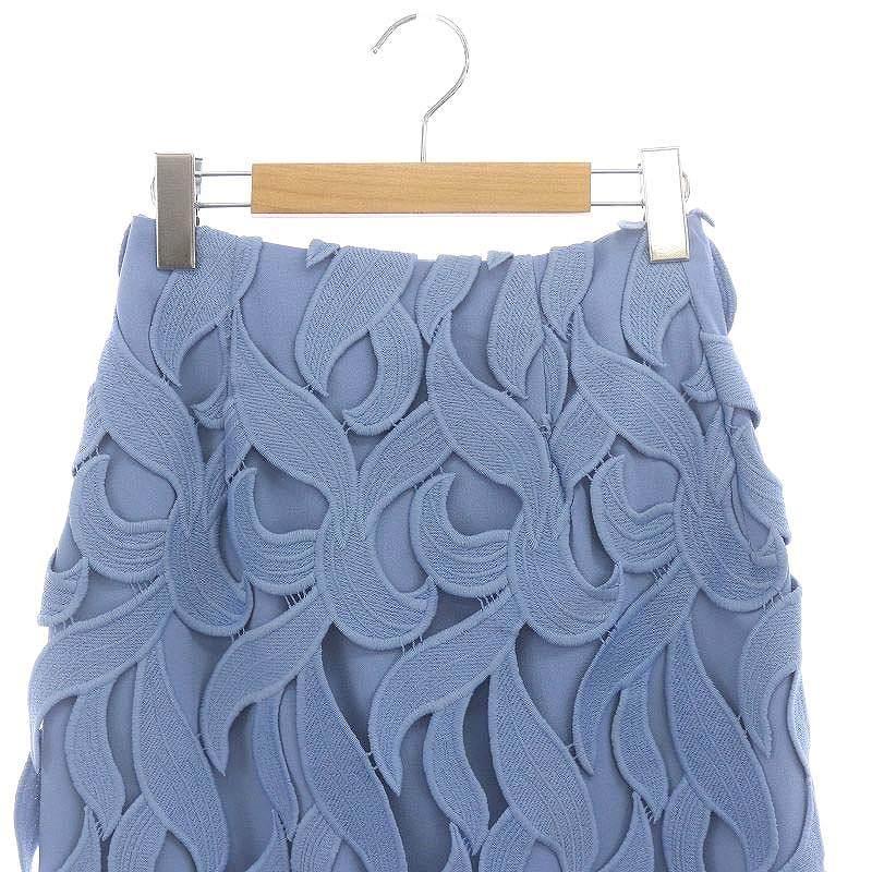 未使用品 セルフォード CELFORD リーフレーススカート ロング ミモレ丈  