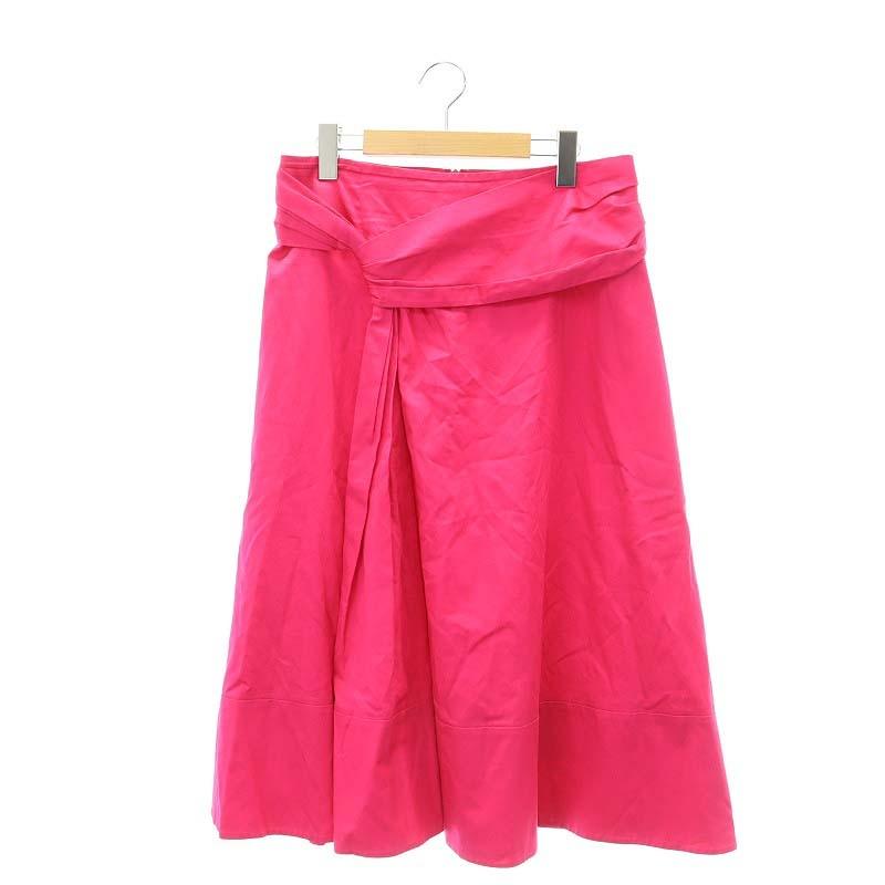 ドゥロワー drawer フレアスカート38 drawer サテンフレアスカートピンク38