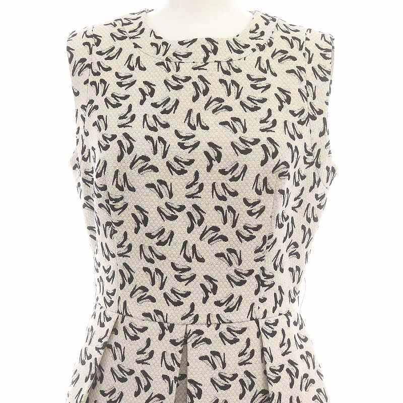 未使用品 ルルウィルビー Loulou Willoughby パンプス柄ジャガード 