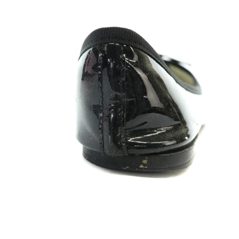 新品　レペット　Repetto ブラック バレエシューズ　 37サイズ　エナメル Repetto バレエシューズ 黒 エナメル 37(23.3cm)