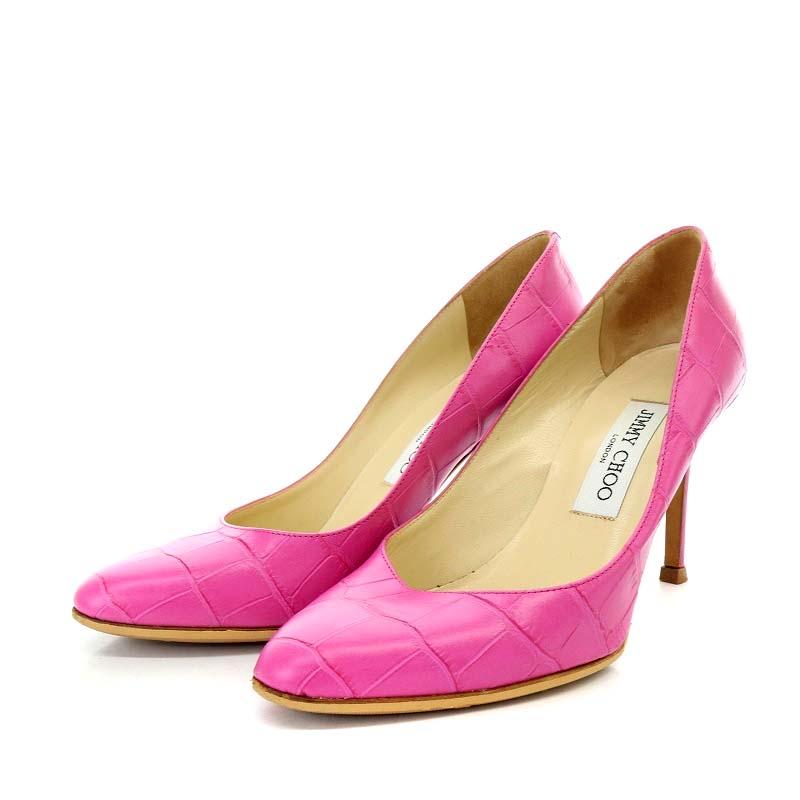 JIMMY CHOO】ピンクゴールドのピンヒール23.5cm