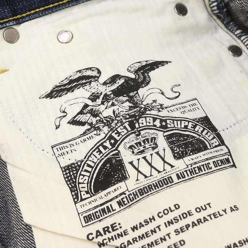 ネイバーフッド NEIGHBORHOOD DEEP NARROW STRAIGHT 加工デニムパンツ