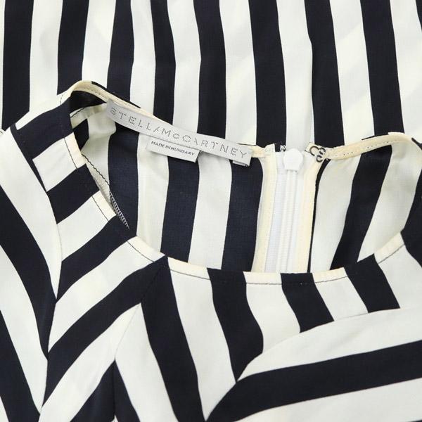 ステラマッカートニー STELLA McCARTNEY シルク ストライプブラウス 
