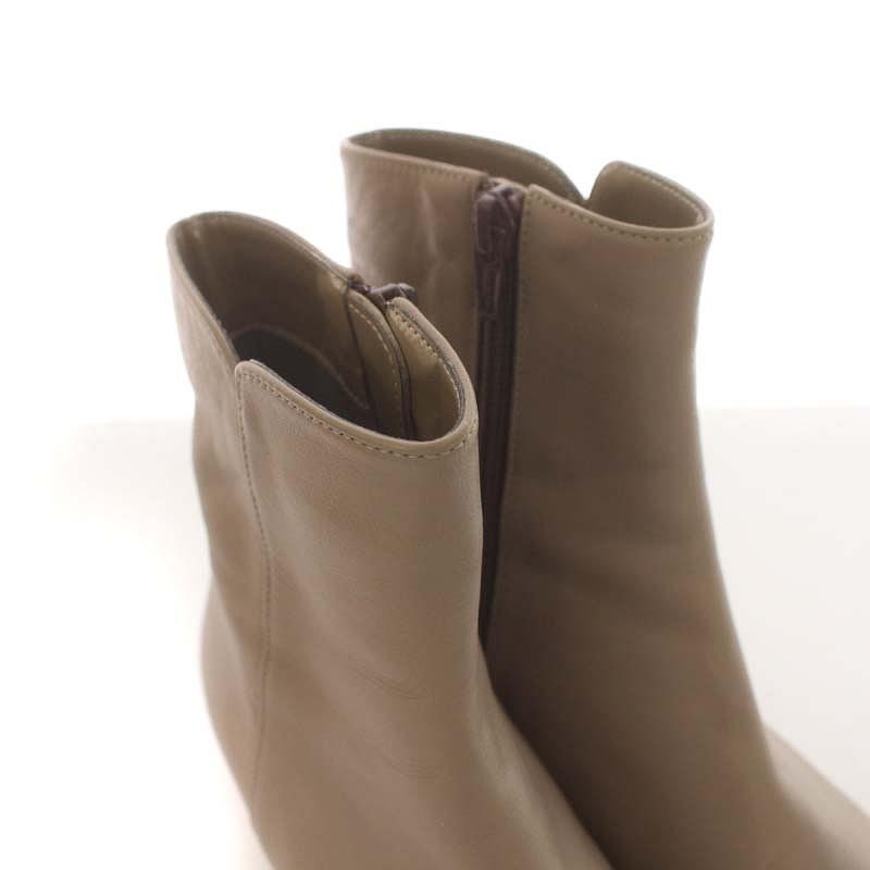 DIANA ダイアナ WELLFITオールレザー ショートブーツ スクエア DIANA ダイアナ WELLFITオールレザー ショートブーツ スクエア