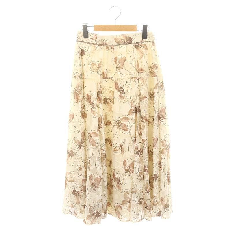 Apuweiser-riche アプワイザーリッシェ シアープリントスカート ロング  