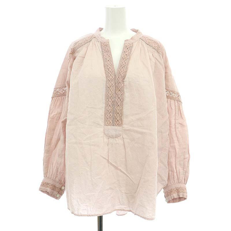 ヌキテパ NE QUITTEZ PAS! COTTON LINEN LACE BLOUSE ブラウス プル 
